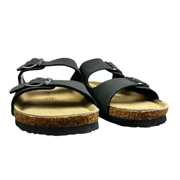 FITORY Womens Flat Sandals with Cork Footbed - Picture 3 of 9